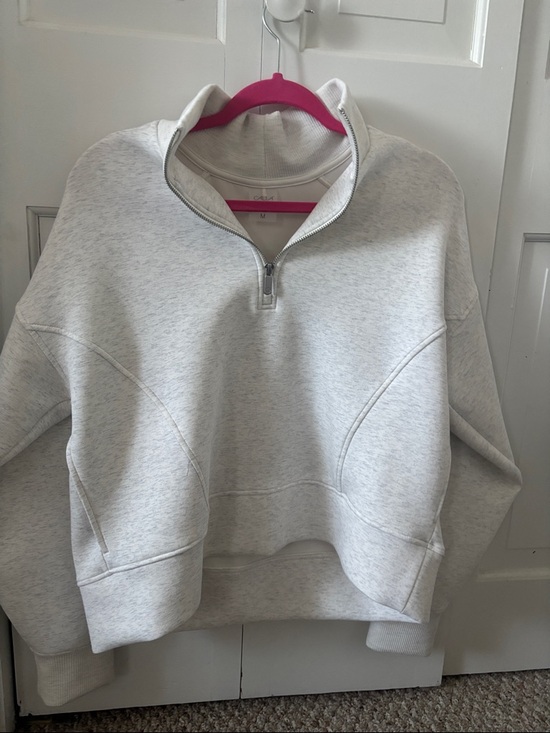 CALIA by Carrie Underwood Sweaters - CALIA by Carrie Underwood Light Heather Gray Half-Zip Cowl Sweatshirt